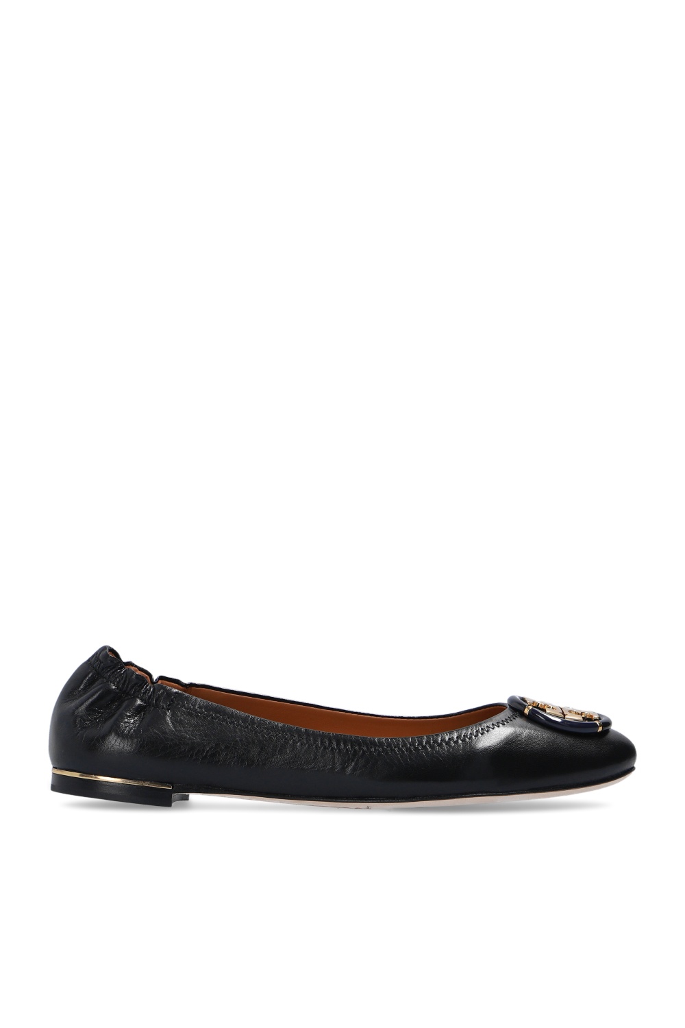 Tory Burch Leather ballet flats with logo